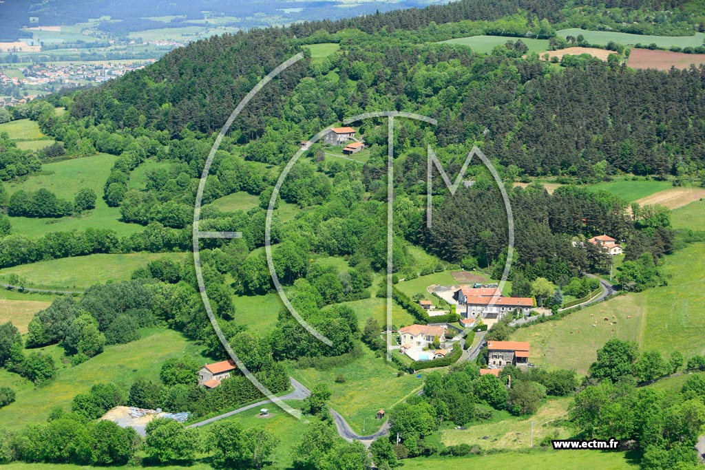 Photo arienne de Lantriac (Rochaubert)