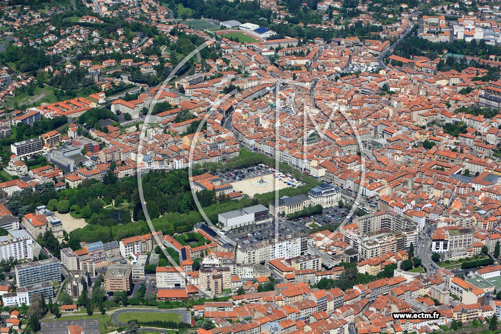 Photo arienne de Le Puy-en-Velay