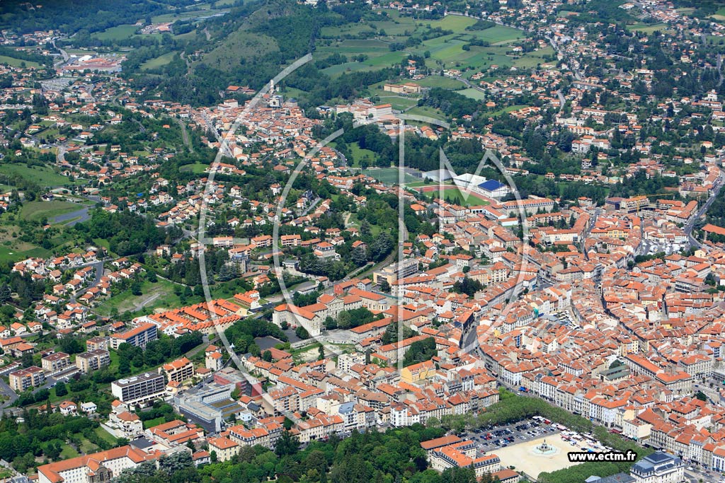 Photo arienne de Le Puy-en-Velay