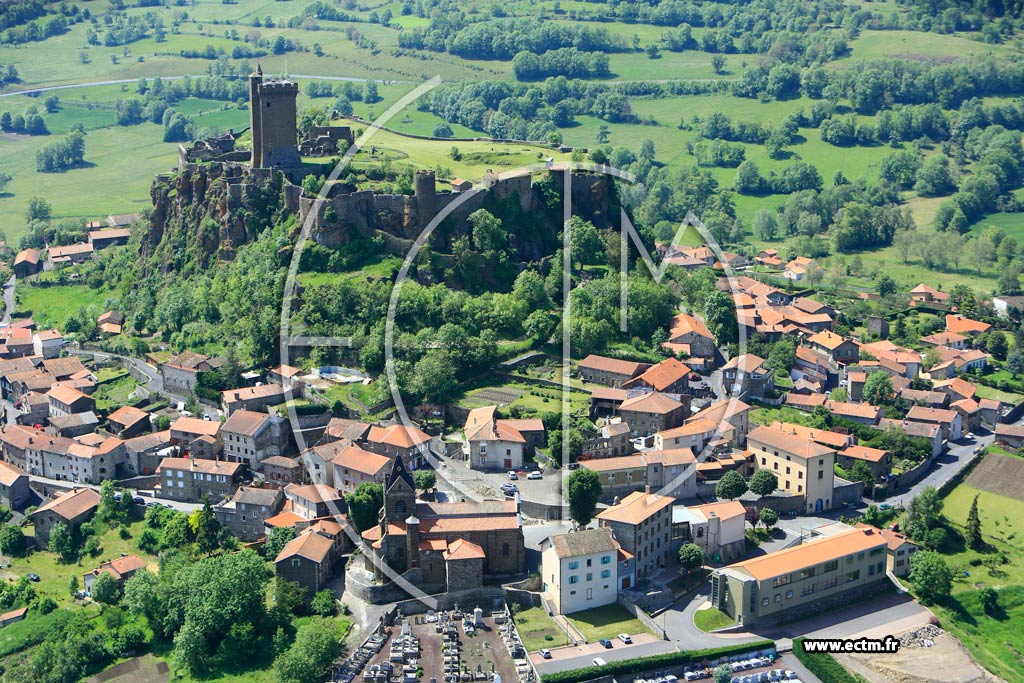 Photo arienne de Polignac