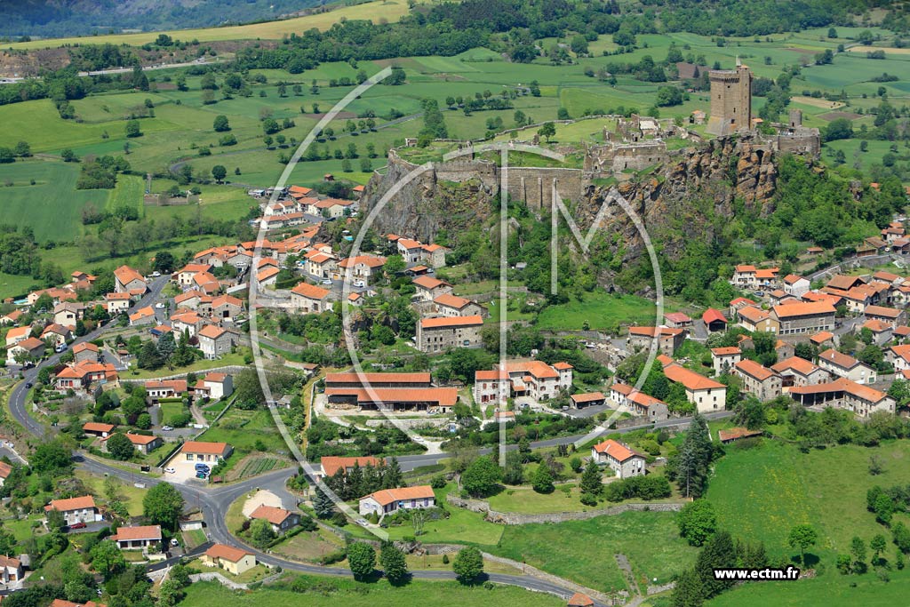 Photo arienne de Polignac