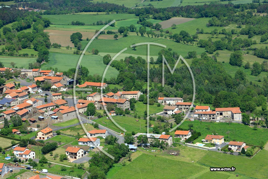 Photo arienne de Polignac (Bilhac)