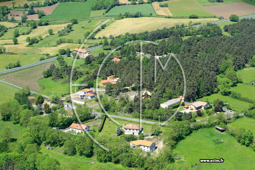 Photo arienne de Polignac (Le Sentier)