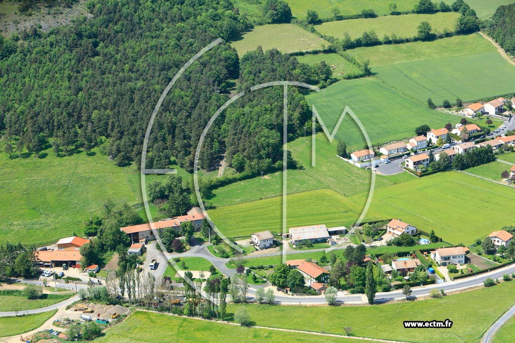 Photo arienne de Saint-Germain-Laprade (Fromental)