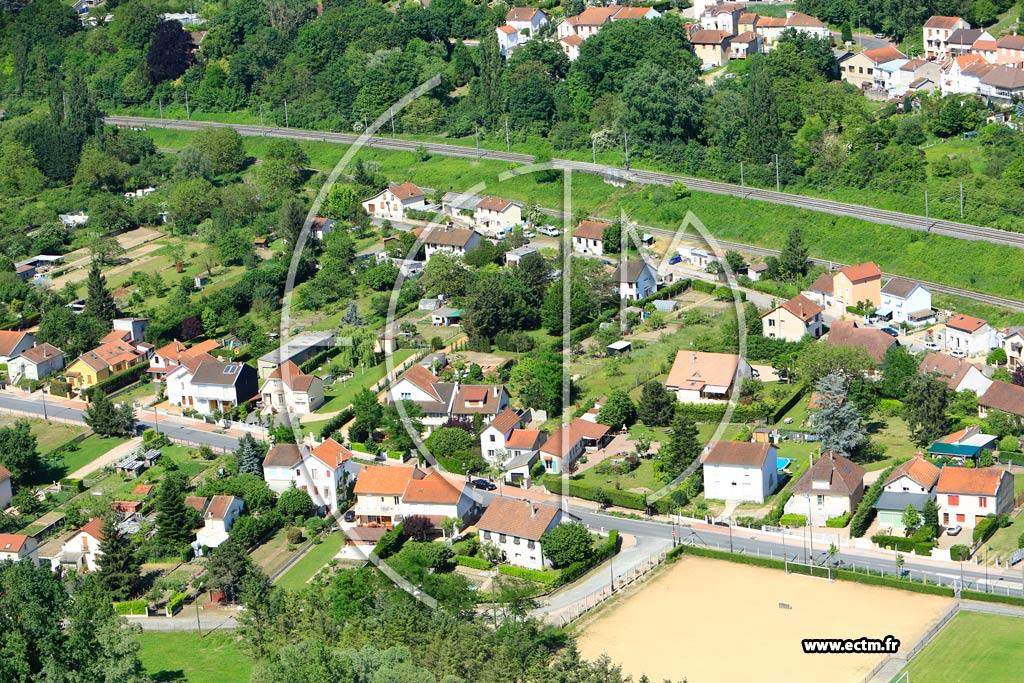 Photo arienne de Abrest (Les Graviers)