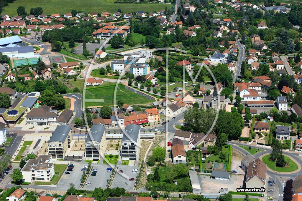 Photo arienne de Bellerive-sur-Allier