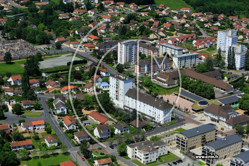 Photo arienne de Bellerive-sur-Allier