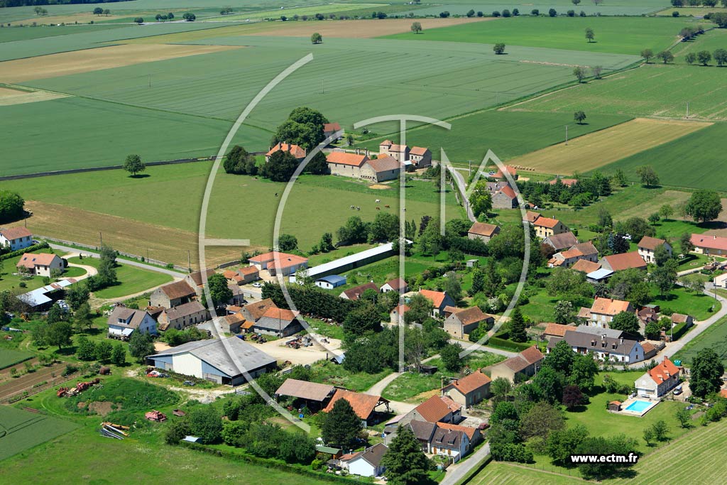 Photo arienne de Biozat (Les Cluzeaux)