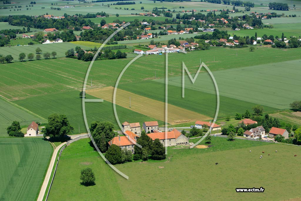 Photo arienne de Biozat (Les Cluzeaux)