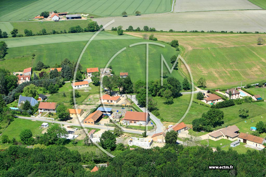 Photo arienne de Biozat (Martinges)