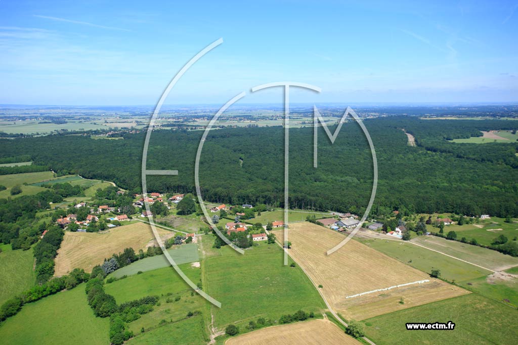 Photo arienne de Brugheas (Les Fourneaux)