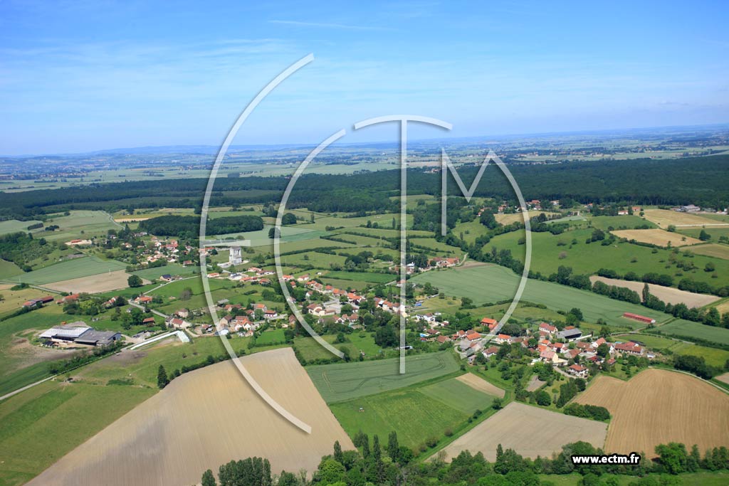 Photo arienne de Brugheas (Les Maussangs)
