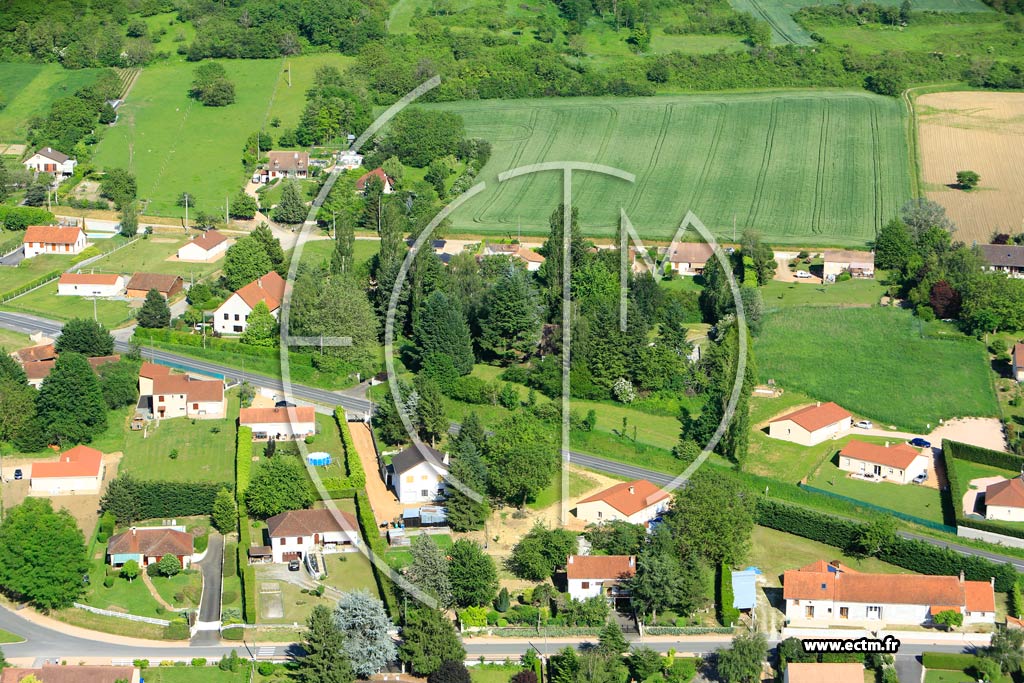 Photo arienne de Saint-Germain-des-Fosss (Bourzat)