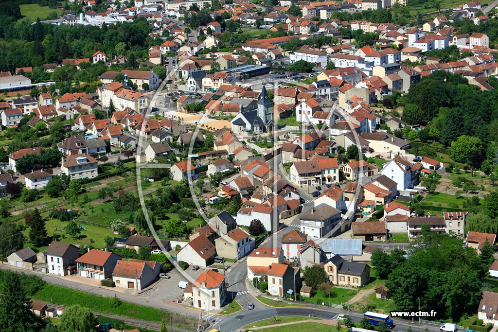 Photo arienne de Saint-Yorre