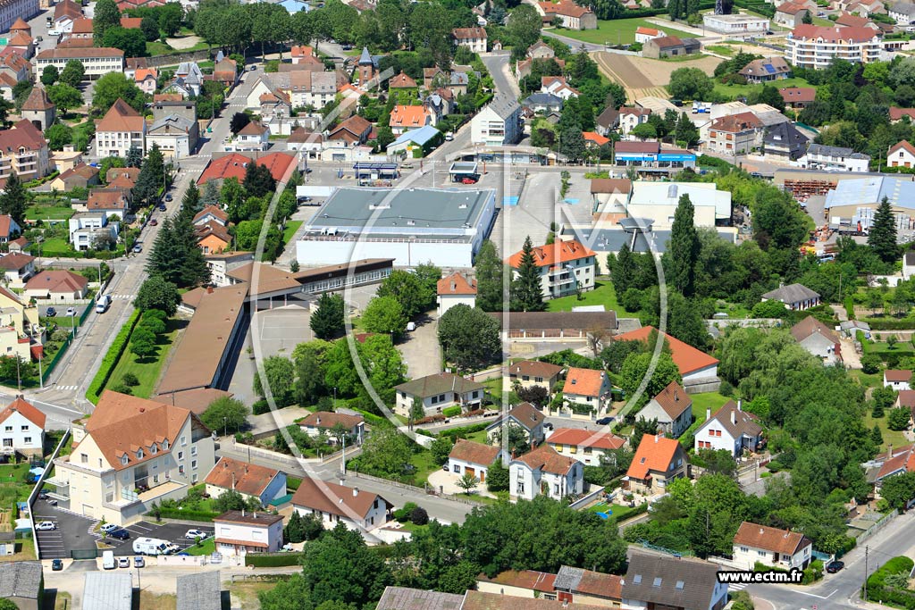 Photo arienne de Auxonne