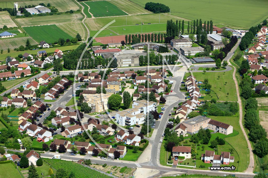 Photo arienne de Auxonne