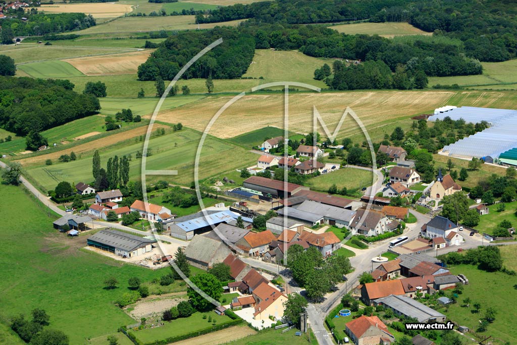 Photo arienne de Flagey-ls-Auxonne