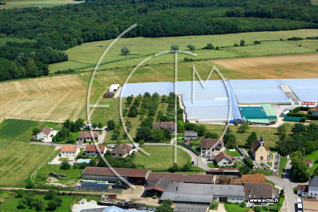 Photo arienne de Flagey-ls-Auxonne