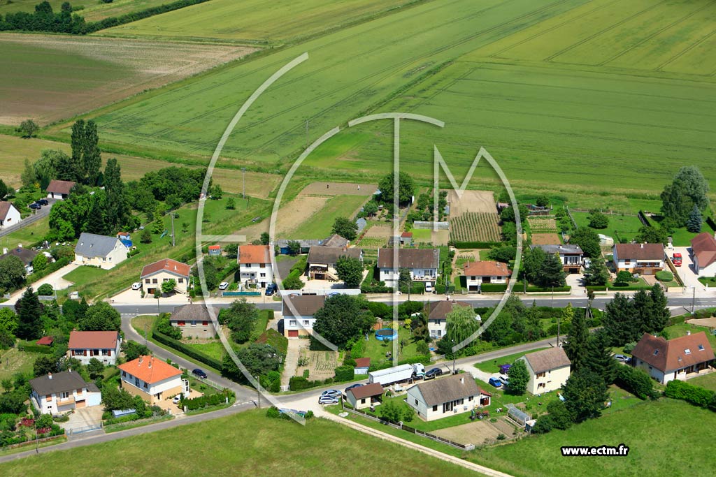 Photo arienne de Labergement-ls-Auxonne