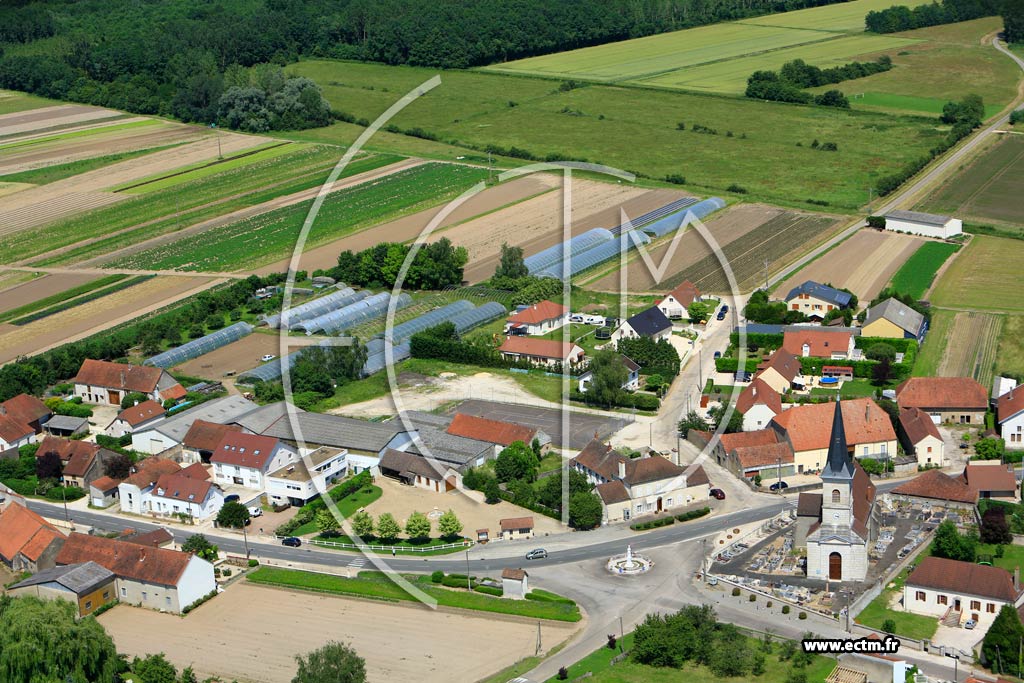 Photo arienne de Labergement-ls-Auxonne