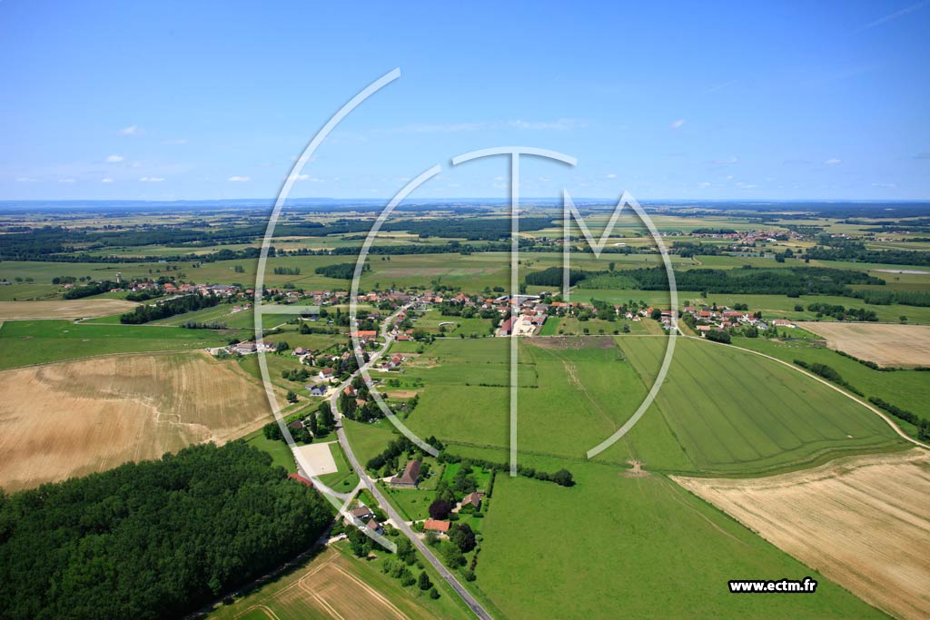 Photo arienne de Laperrire-sur-Sane