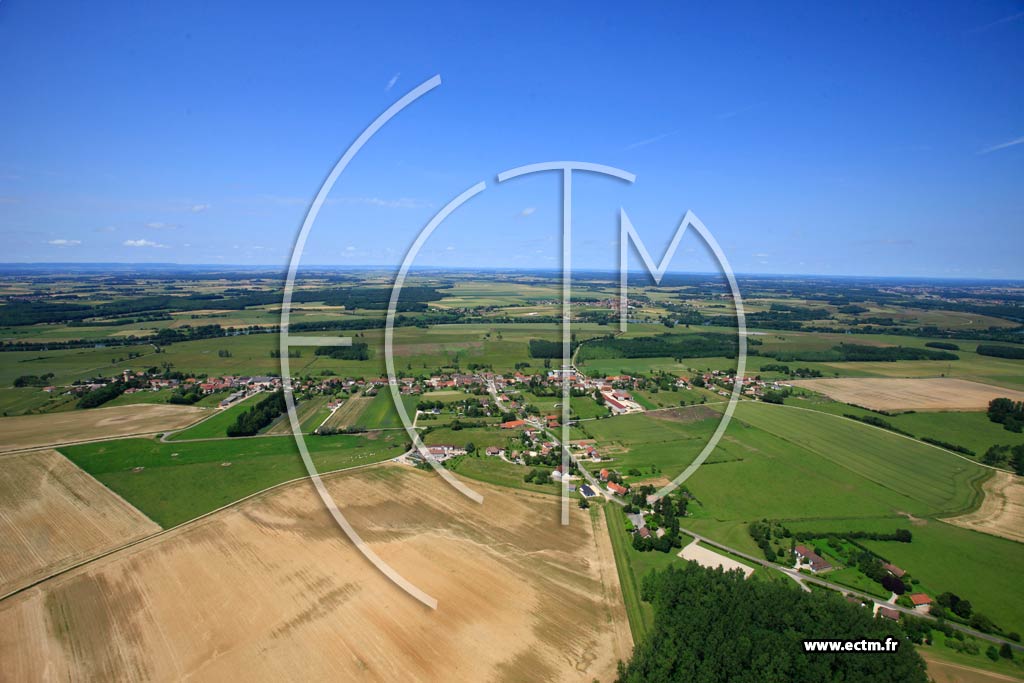 Photo arienne de Laperrire-sur-Sane