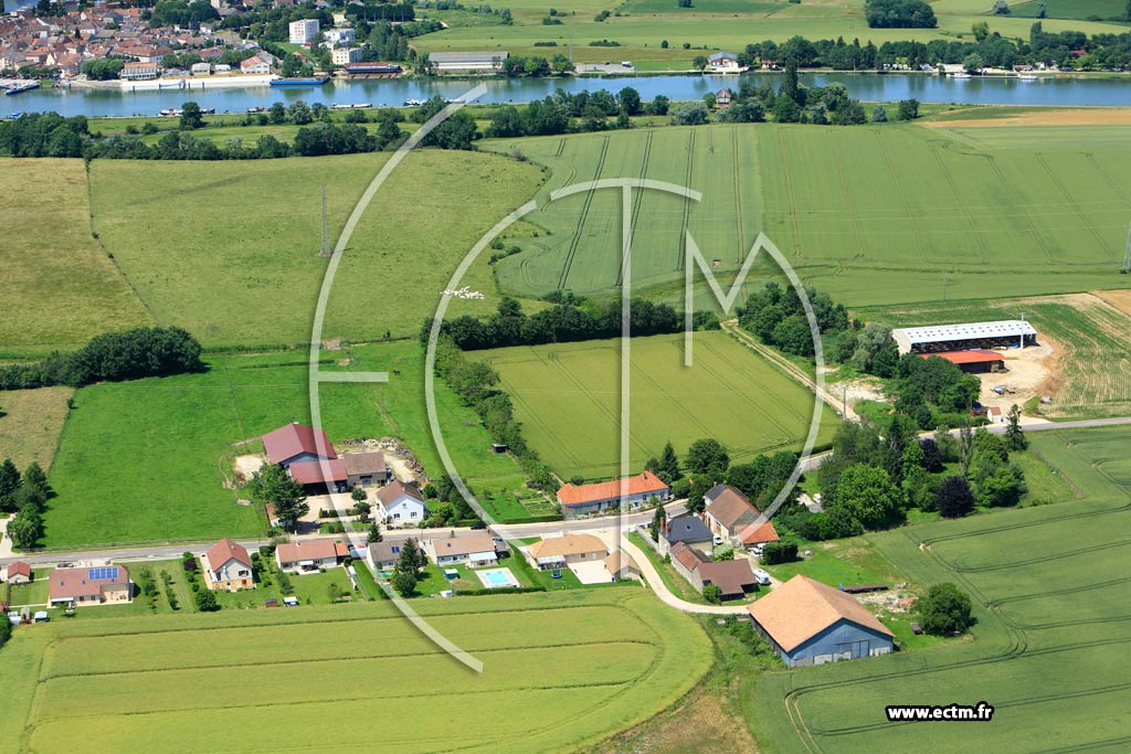 Photo arienne de Losne (Maison-Dieu)