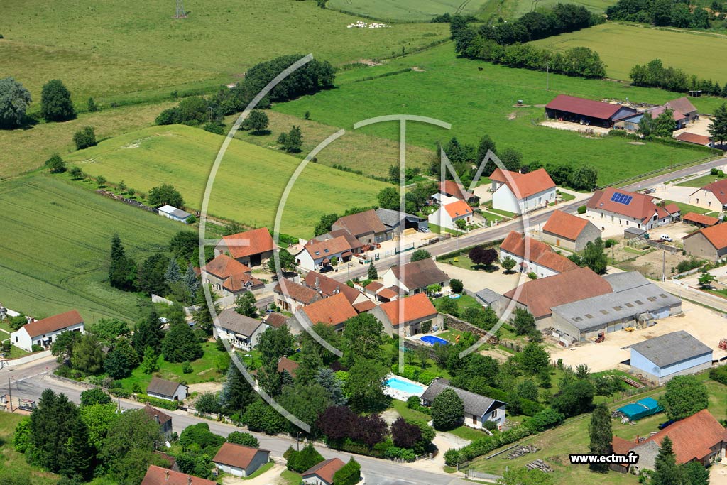 Photo arienne de Losne (Maison-Dieu)