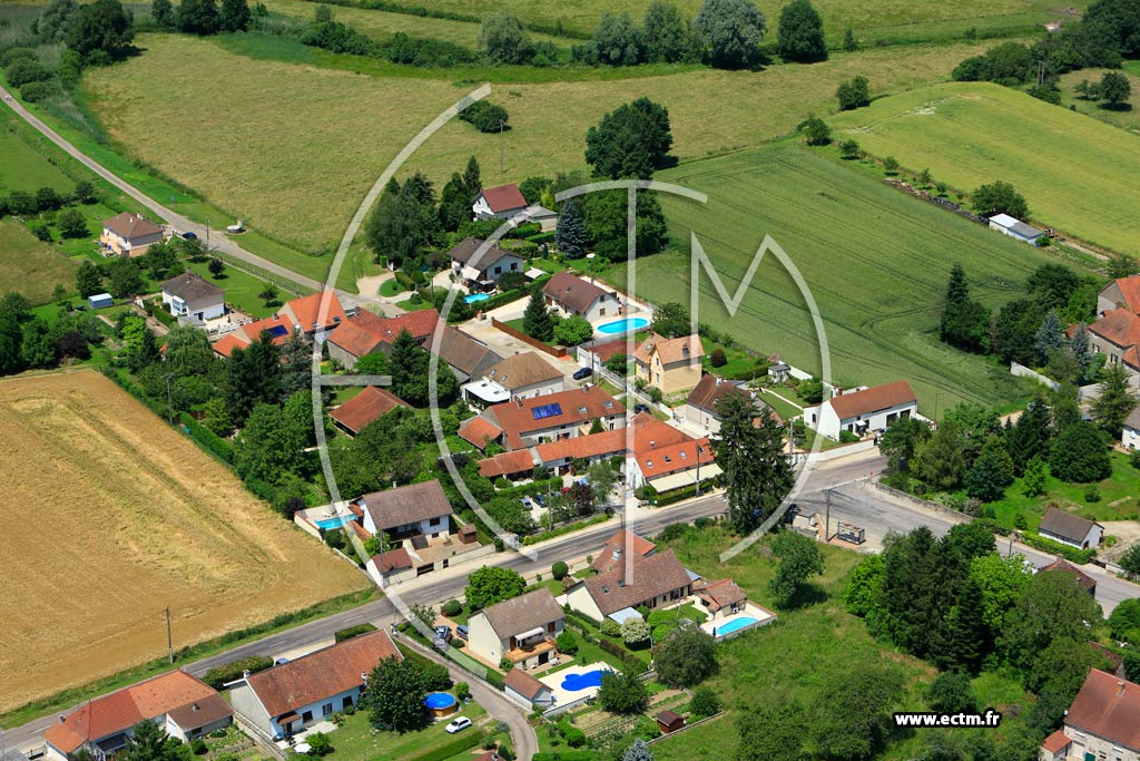Photo arienne de Losne (Maison-Dieu)
