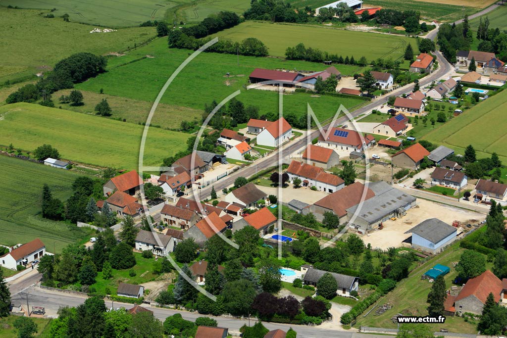 Photo arienne de Losne (Maison-Dieu)
