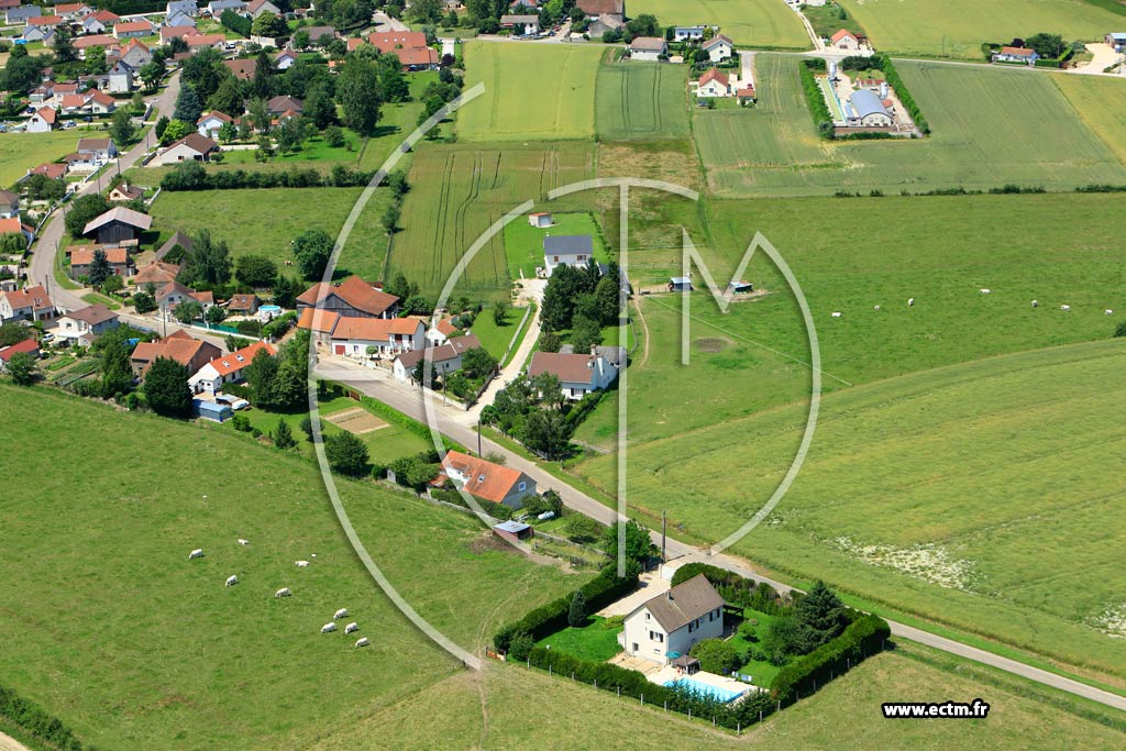 Photo arienne de Losne (Maison-Dieu)