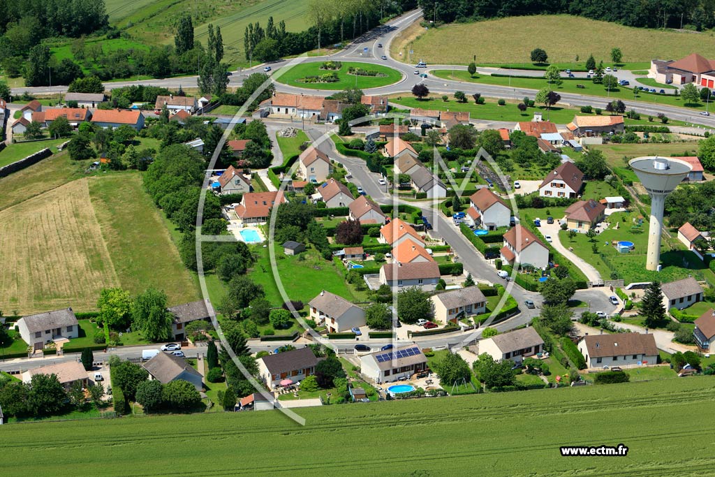 Photo arienne de Losne (Maison-Dieu)