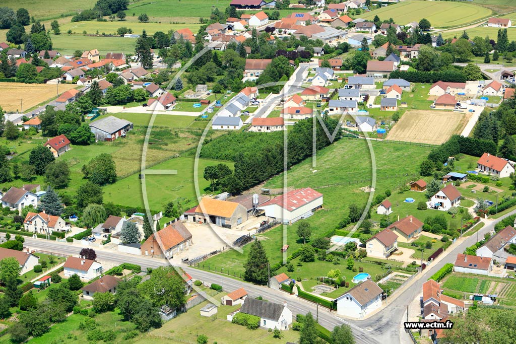 Photo arienne de Losne (Maison-Dieu)
