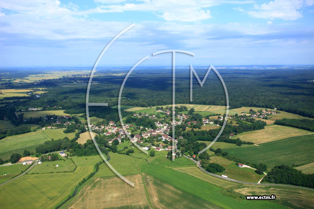 Photo arienne de Montbarrey