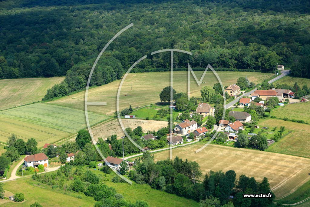 Photo arienne de Montbarrey