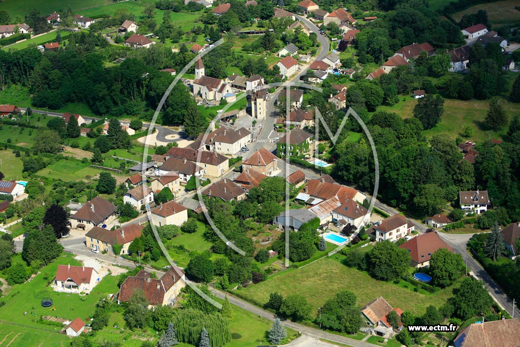 Photo arienne de Montbarrey