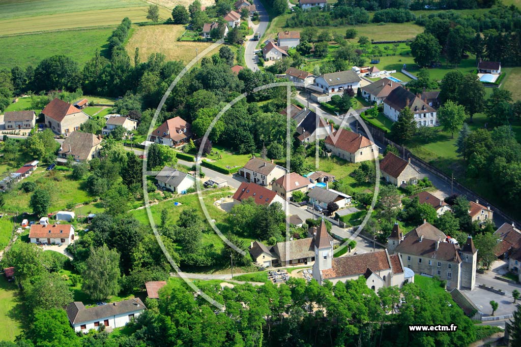 Photo arienne de Montbarrey