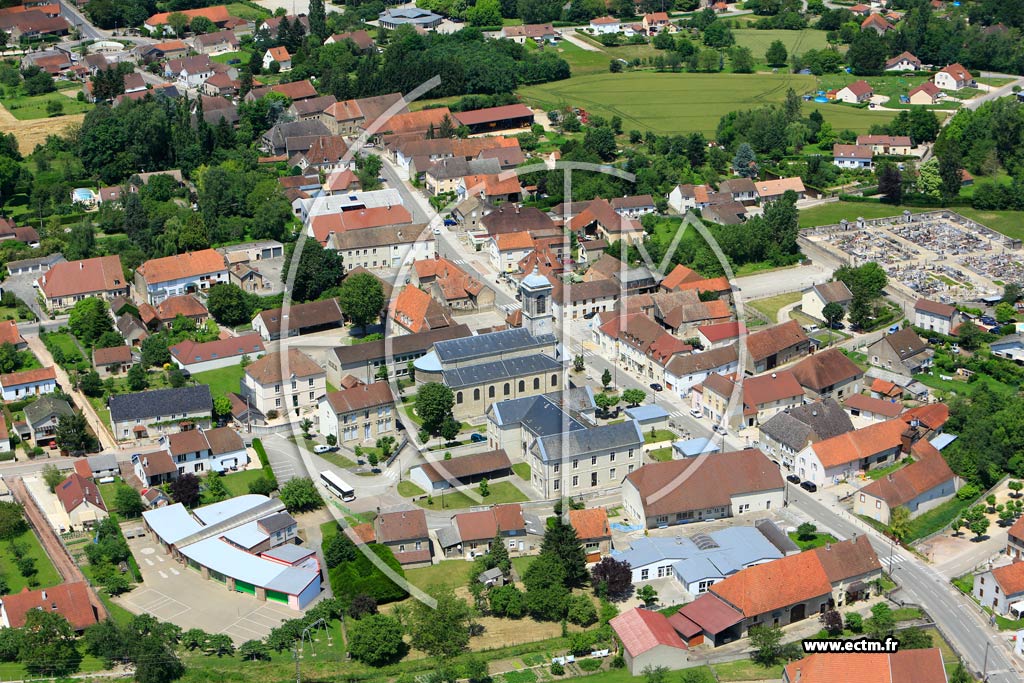 Photo arienne de Saint-Aubin