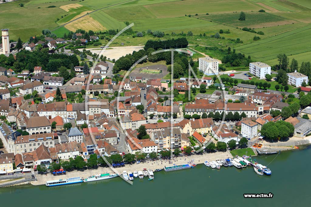 Photo arienne de Saint-Jean-de-Losne