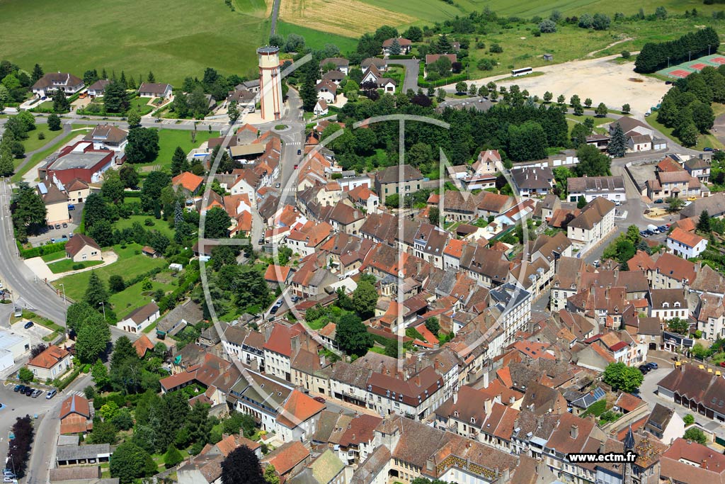 Photo arienne de Saint-Jean-de-Losne