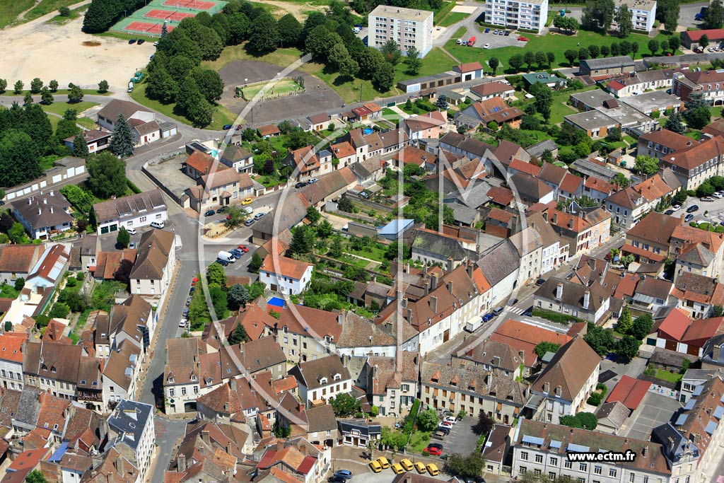 Photo arienne de Saint-Jean-de-Losne