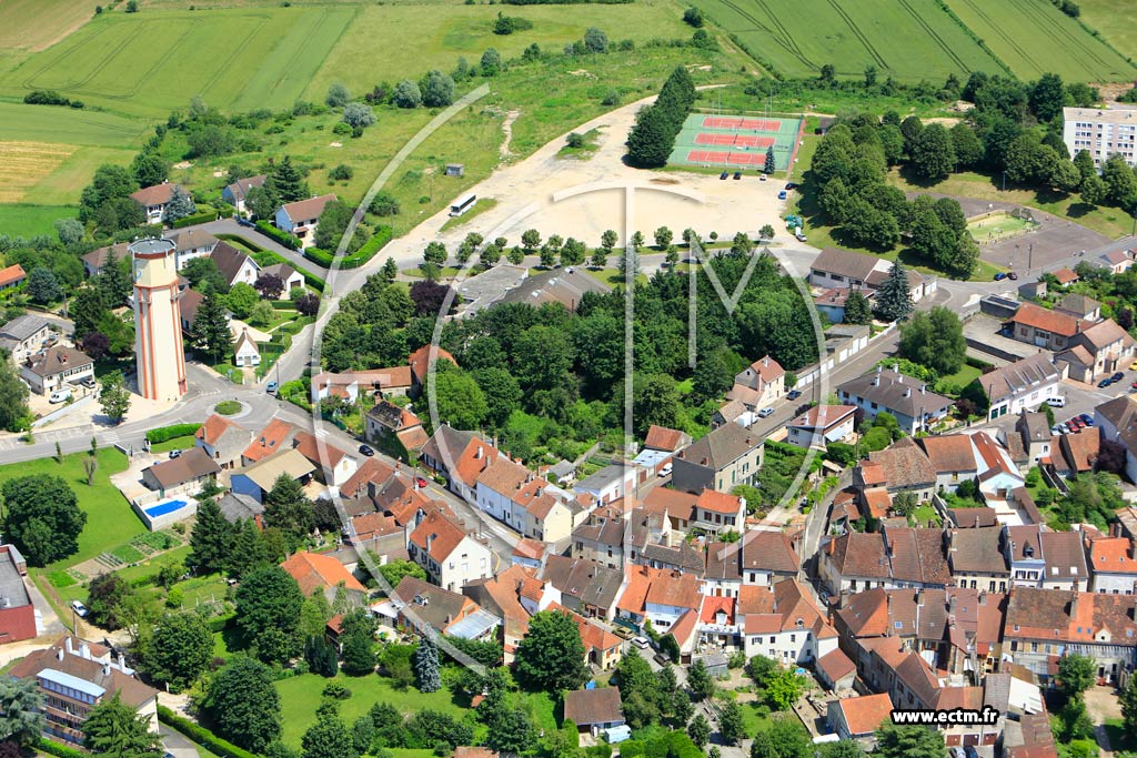 Photo arienne de Saint-Jean-de-Losne