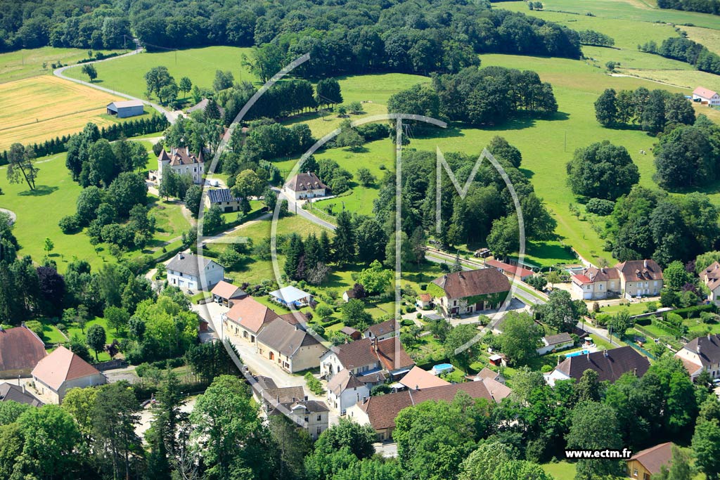 Photo arienne de Villers-Farlay