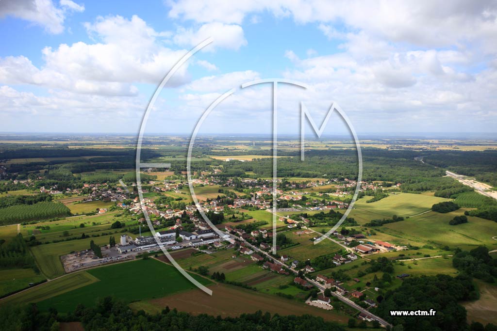 Photo arienne de Villers-les-Pots