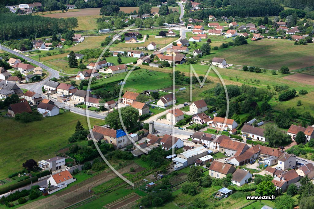 Photo arienne de Villers-les-Pots