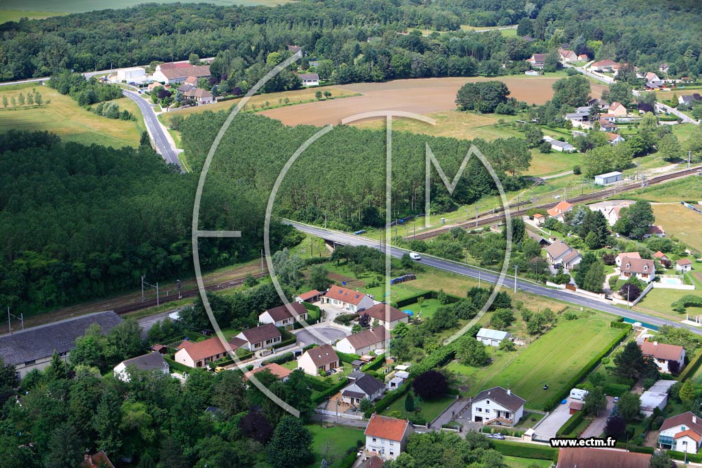 Photo arienne de Villers-les-Pots