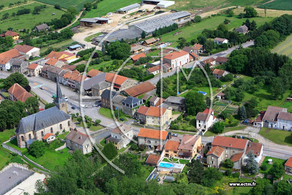 Photo arienne de Domvre-sur-Vezouze