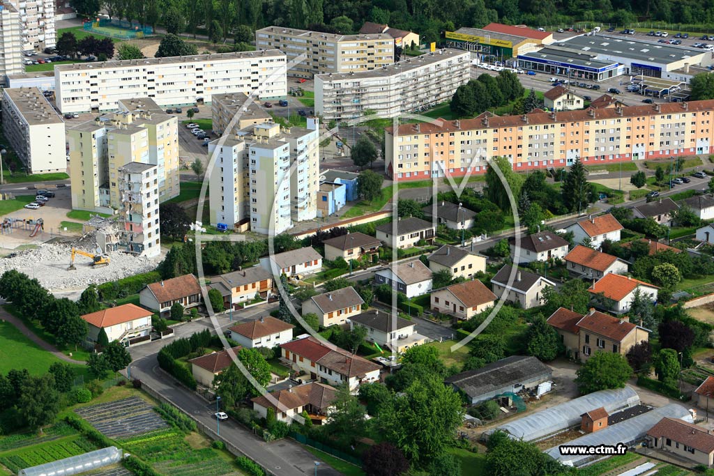 Photo arienne de Lunville