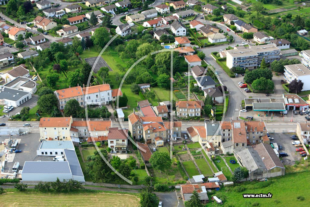 Photo arienne de Lunville