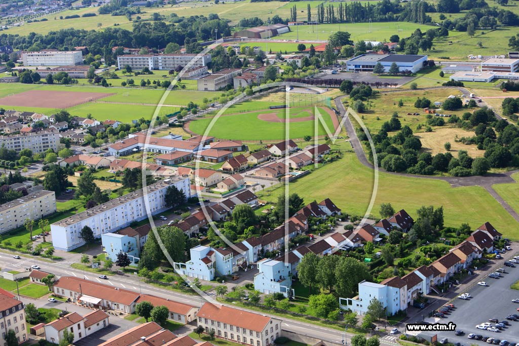 Photo arienne de Lunville (Champ de Mars)
